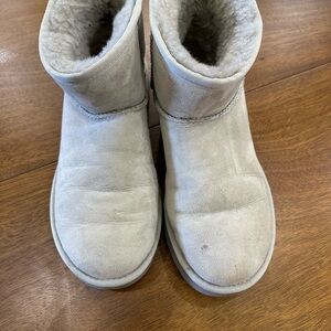 UGG Light Grey Shearling Boots